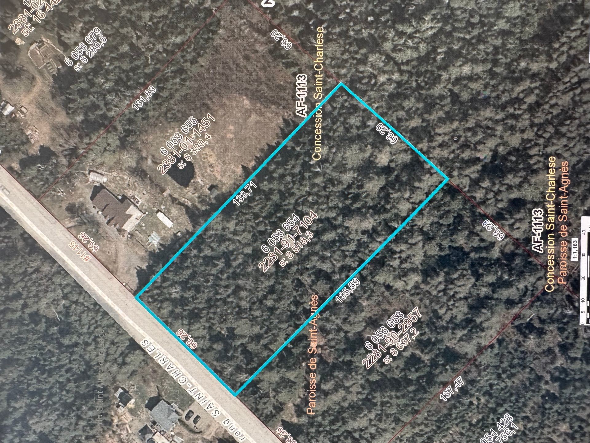 Plan (croquis) - 1 Rg St-Charles, La Malbaie, QC