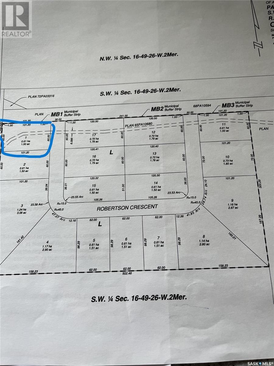 Lot 1 Roberston Crescent, Buckland Rm No. 491, SK