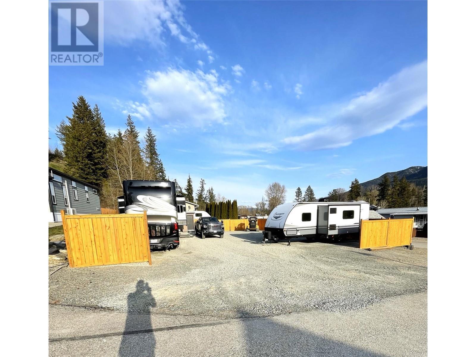 Lot c/w trailers & vehicles (still lots of room) - 2633 Squilax-Anglemont Road Lot# #66, Lee Creek, BC