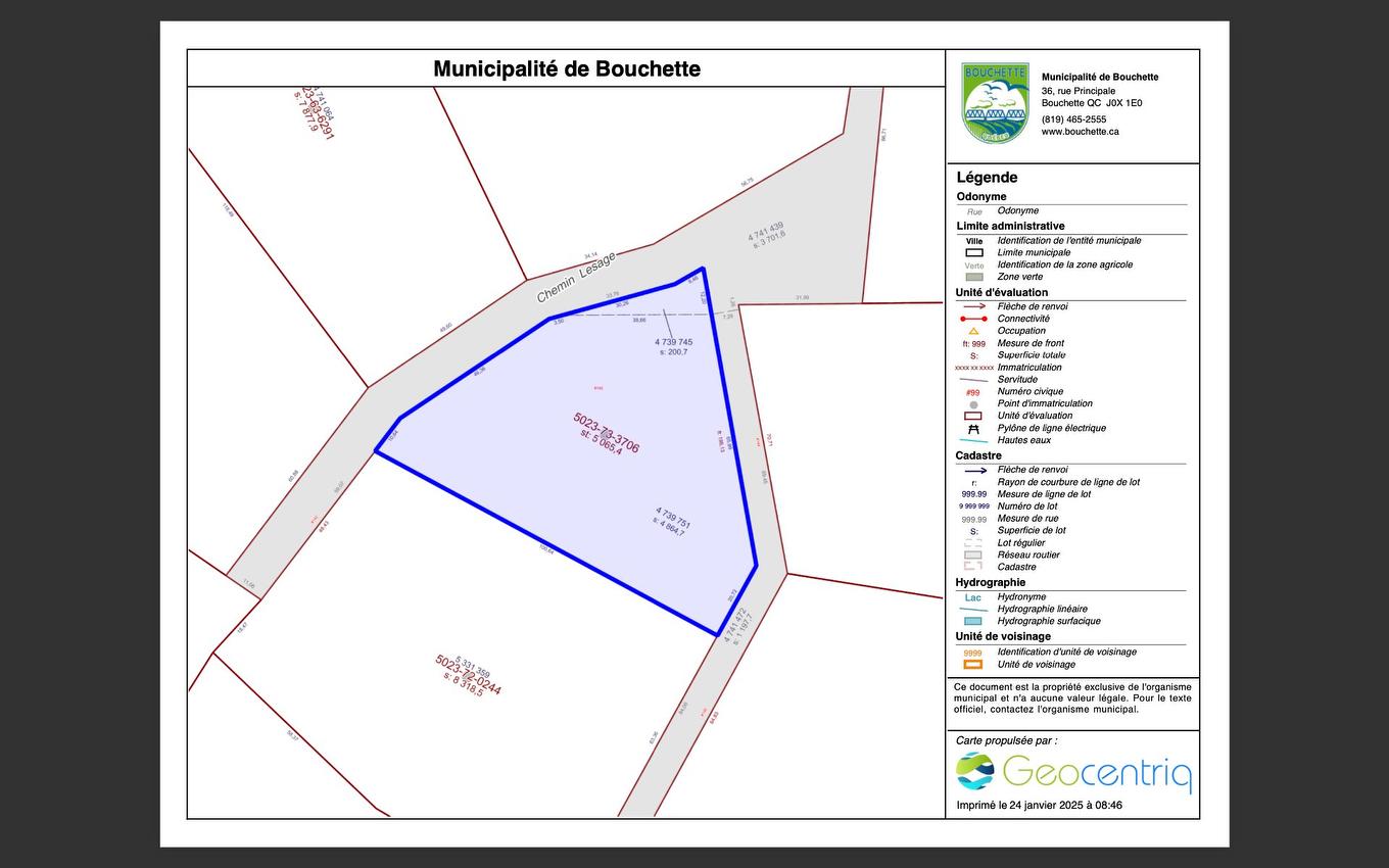 Land/Lot - 140 Ch. Lesage, Bouchette, QC