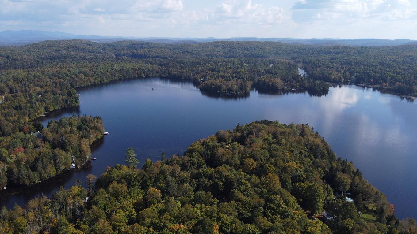 Aerial photo - 1860 Ch. Du Lac-Paquet E., Rivière-Rouge, QC - Outdoor With Body Of Water With View