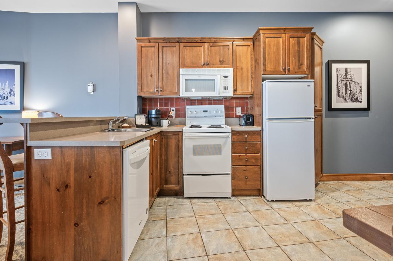 Kitchen - 227-2396 Rue Labelle, Mont-Tremblant, QC - Indoor Photo Showing Kitchen