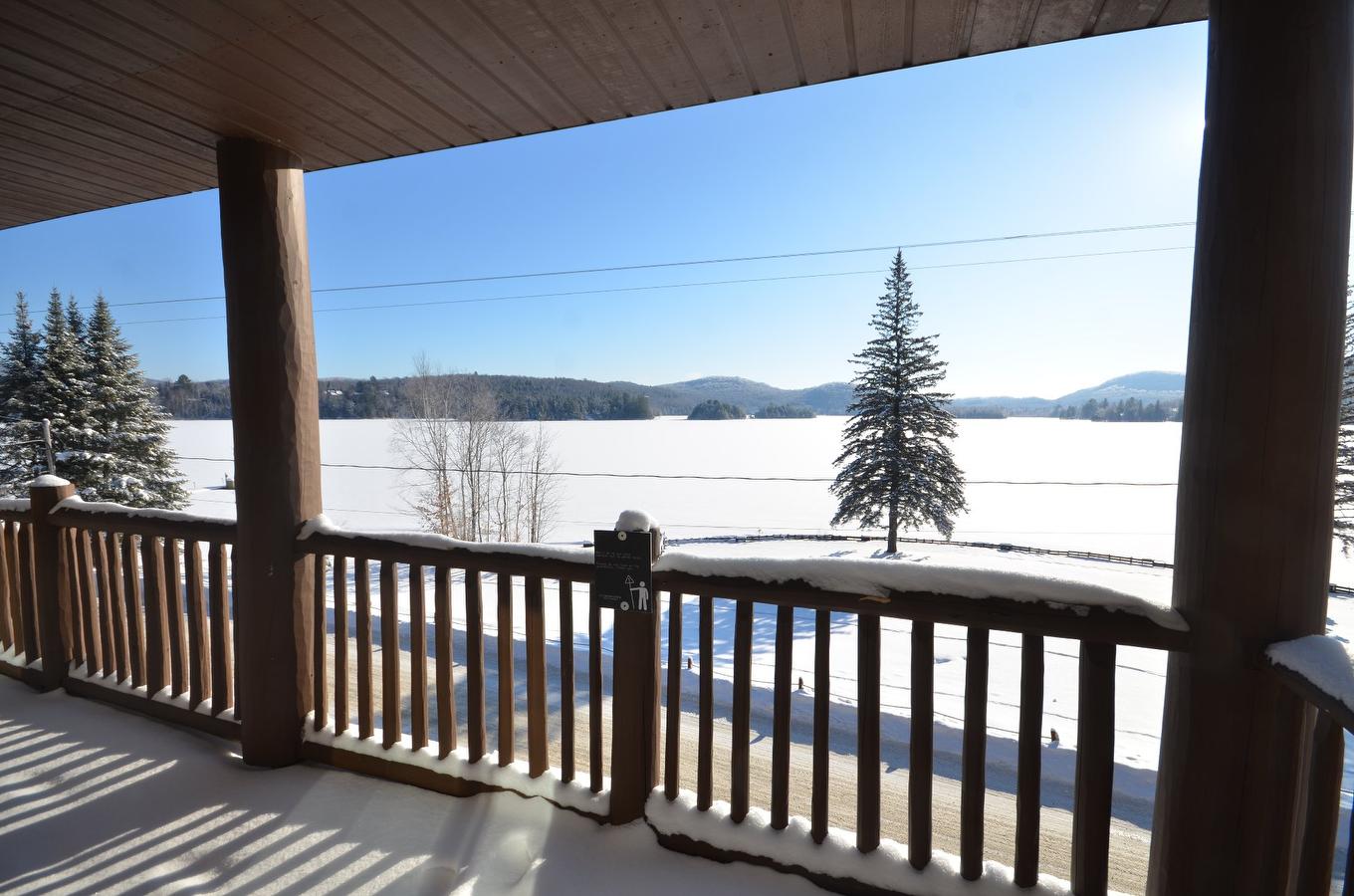 Balcony - 227-2396 Rue Labelle, Mont-Tremblant, QC - Outdoor With Body Of Water With Exterior