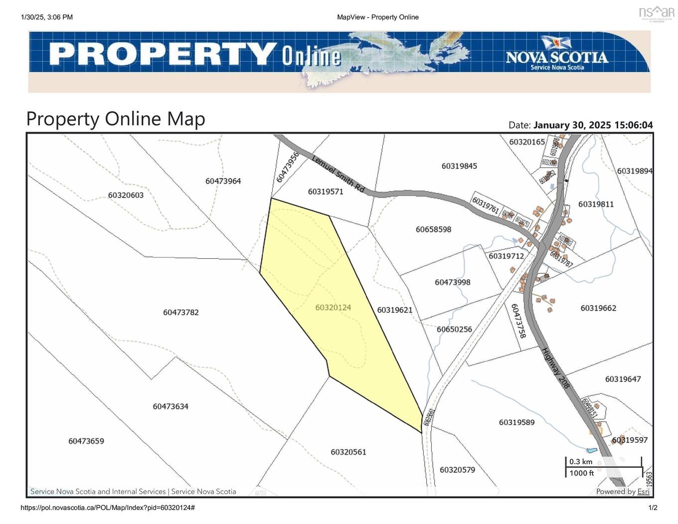 Lemuel Smith Road, Hemford, NS