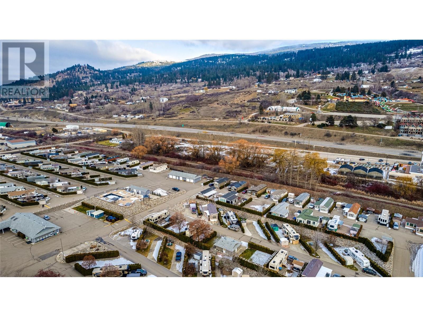 Aerial front view - 8000 Highland Road Unit# 42, Vernon, BC - Outdoor With View