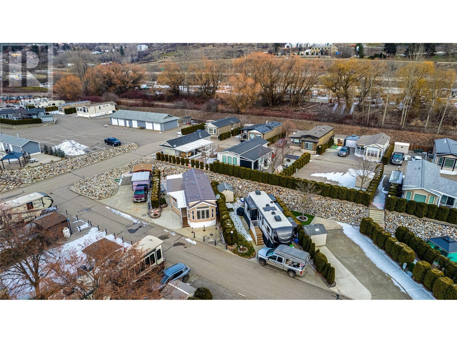 Aerial front view - 8000 Highland Road Unit# 42, Vernon, BC - Outdoor With View