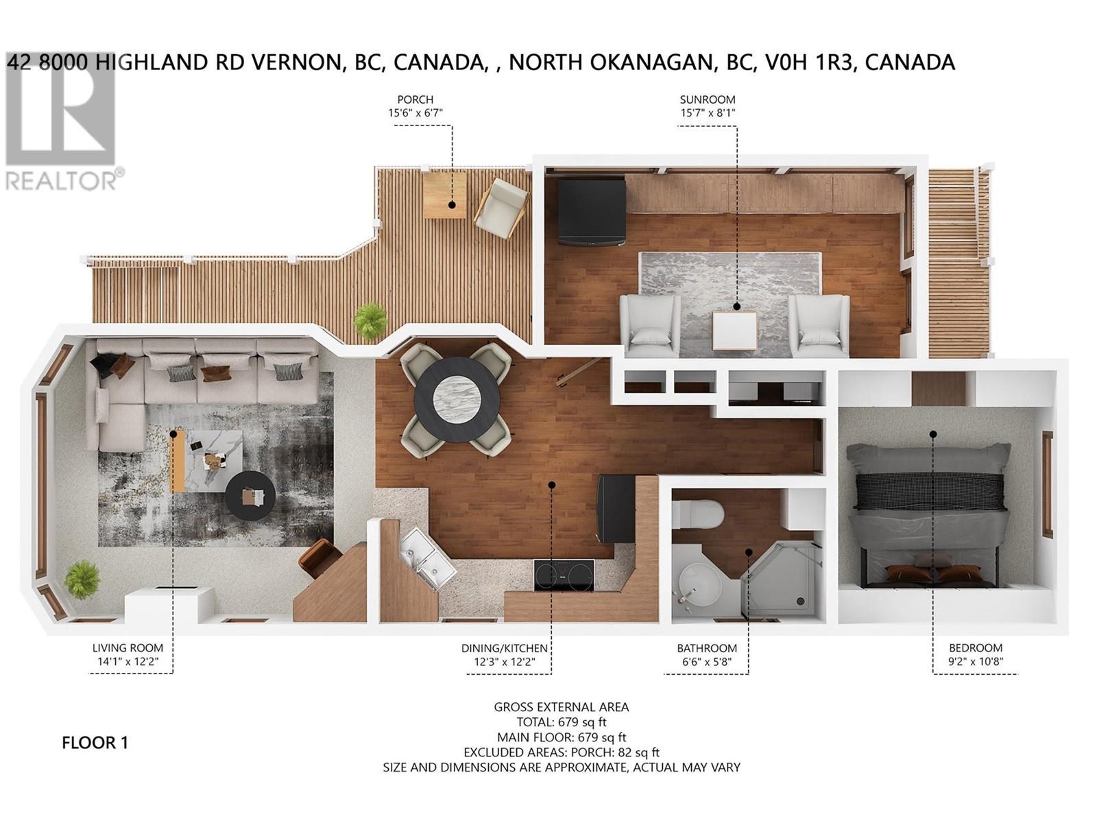 Floorplan - 8000 Highland Road Unit# 42, Vernon, BC - Other