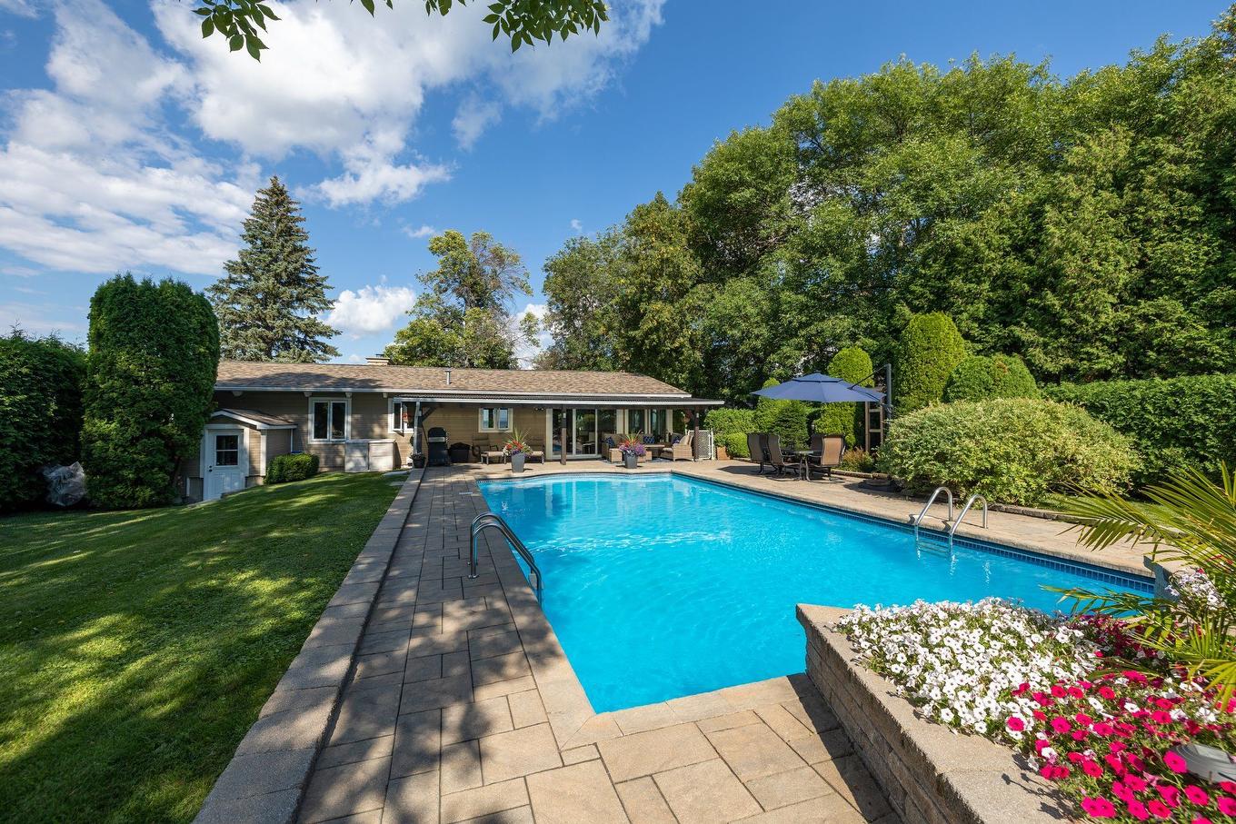 Backyard - 1593 Boul. Perrot, Notre-Dame-De-L'Île-Perrot, QC - Outdoor With In Ground Pool