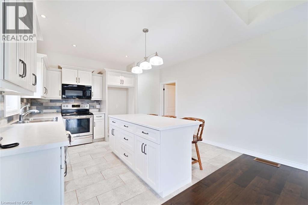 153 Brown Street, Port Dover, ON - Indoor Photo Showing Kitchen With Double Sink