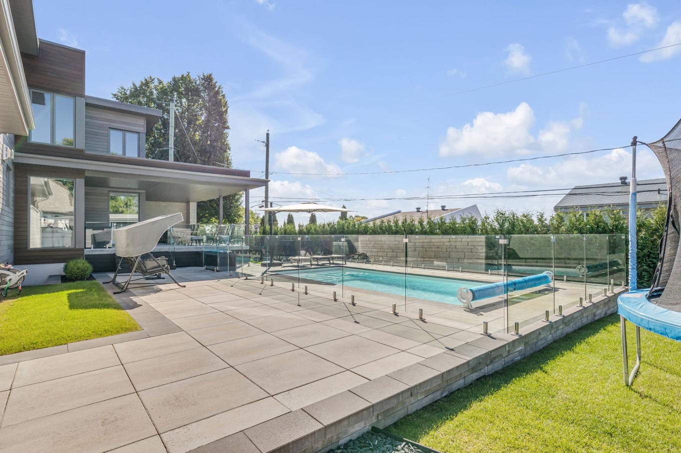 Backyard - 6305 Rue Malouin, Québec (Charlesbourg), QC - Outdoor With In Ground Pool