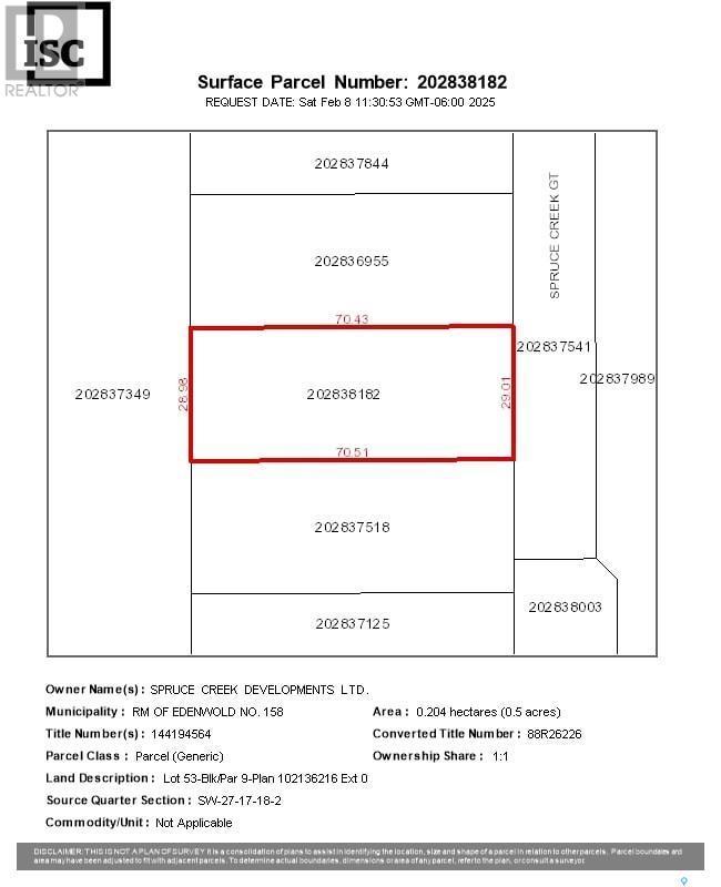 820 Spruce Creek Gate, Edenwold Rm No. 158, SK