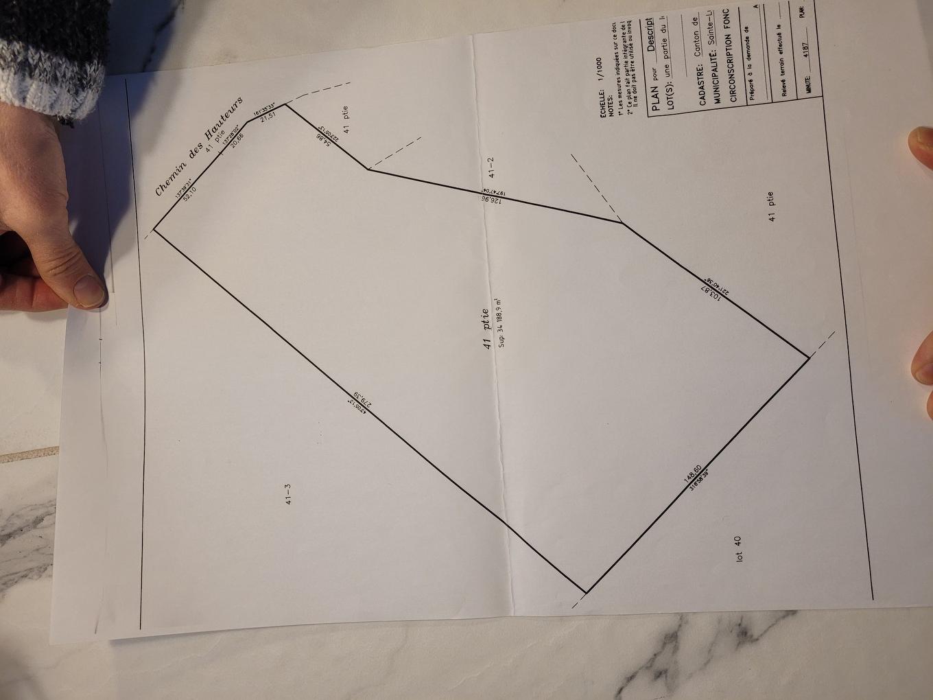 Drawing (sketch) - Ch. Des Hauteurs, Sainte-Lucie-Des-Laurentides, QC