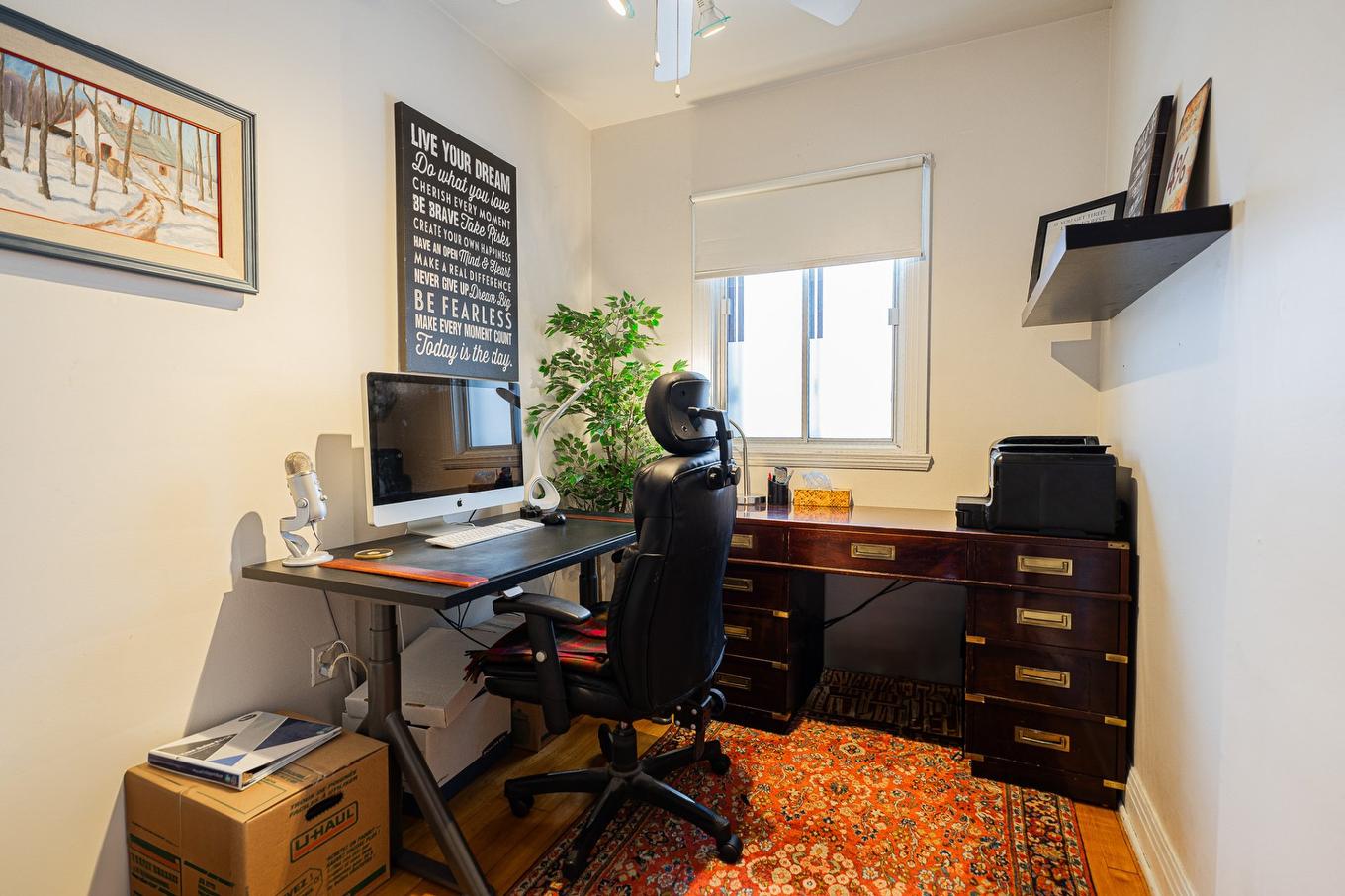 Bedroom - 4607 - 4609 Av. Coolbrook, Montréal (Côte-Des-Neiges/Notre-Dame-De-Grâce), QC - Indoor Photo Showing Office