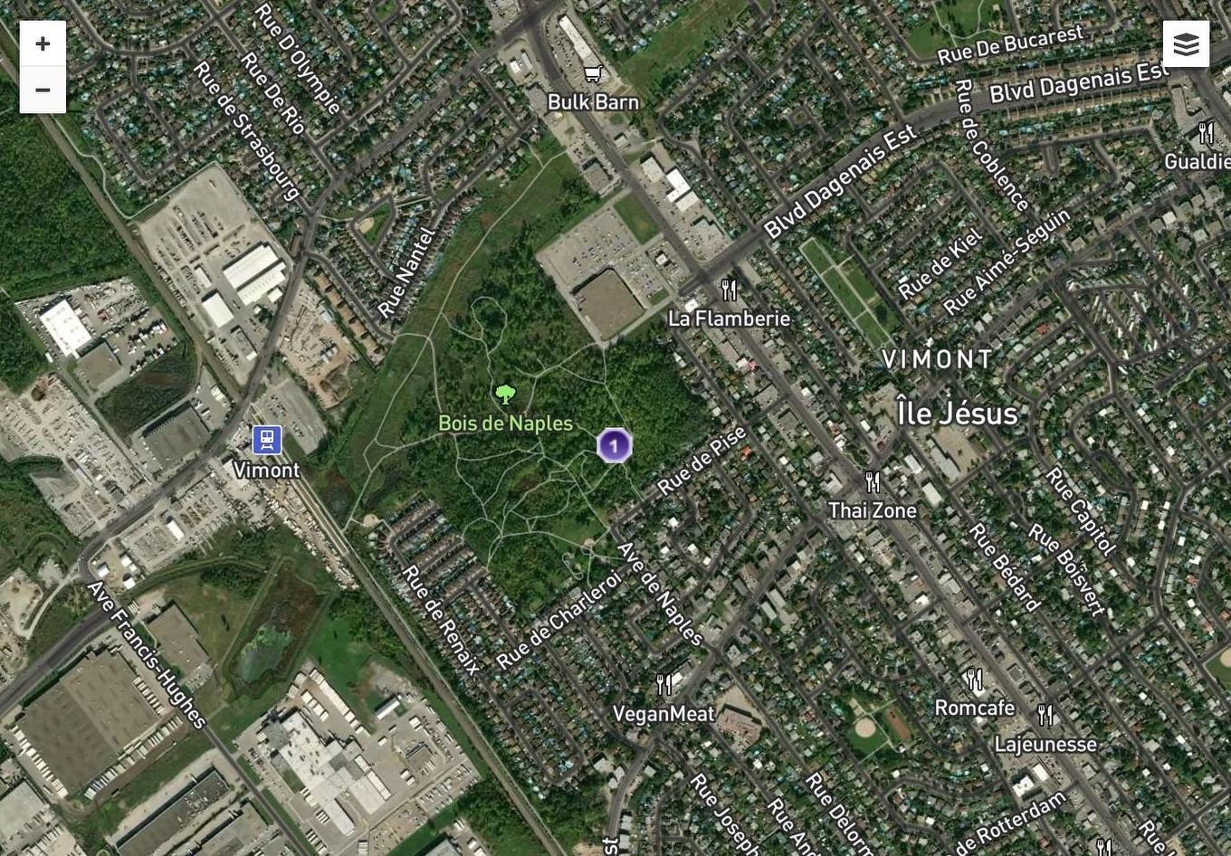 Aerial photo - Rue De Ravenne, Laval (Vimont), QC