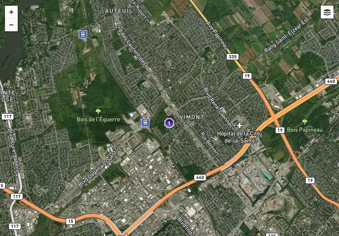 Aerial photo - Rue De Ravenne, Laval (Vimont), QC