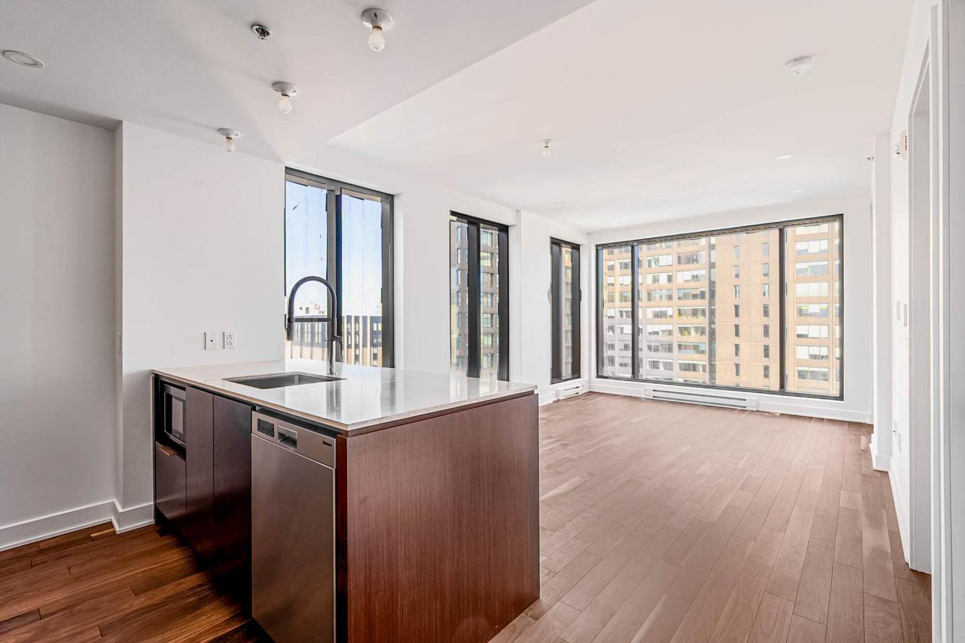 Living room - 2013-2060 Rue Peel, Montréal (Ville-Marie), QC - Indoor Photo Showing Kitchen
