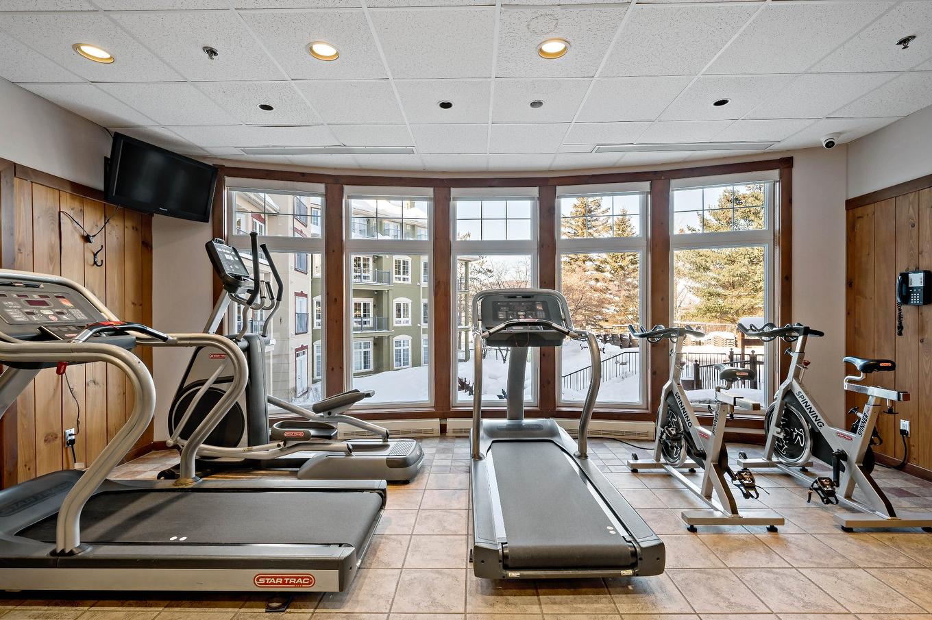 Exercise room - 386-161 Ch. Du Curé-Deslauriers, Mont-Tremblant, QC - Indoor Photo Showing Gym Room