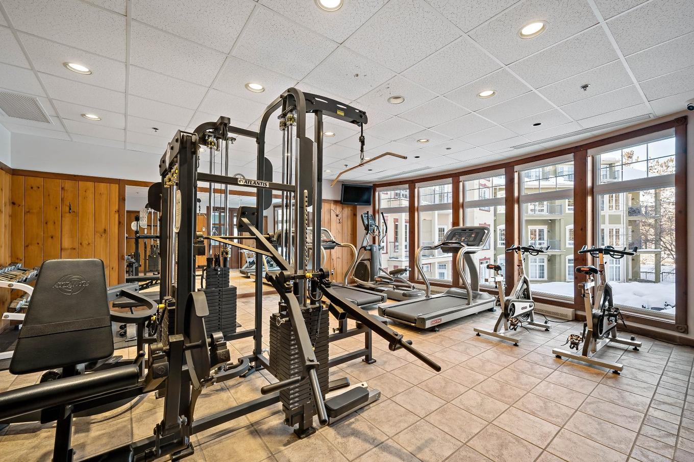 Salle d'exercice - 388-161 Ch. Du Curé-Deslauriers, Mont-Tremblant, QC - Indoor Photo Showing Gym Room