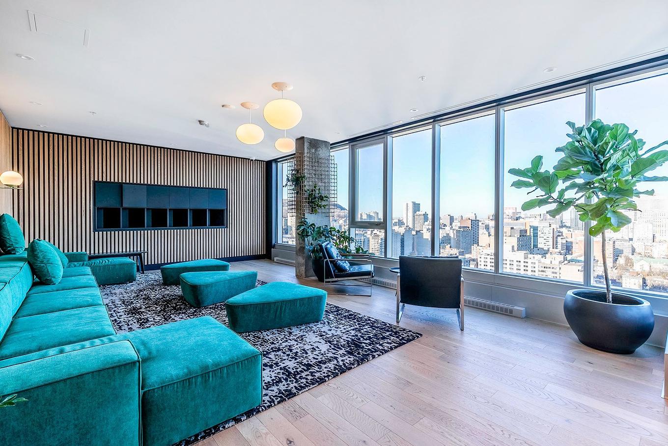 Salle de conférence - 1104-2300 Rue Tupper, Montréal (Ville-Marie), QC - Indoor Photo Showing Living Room