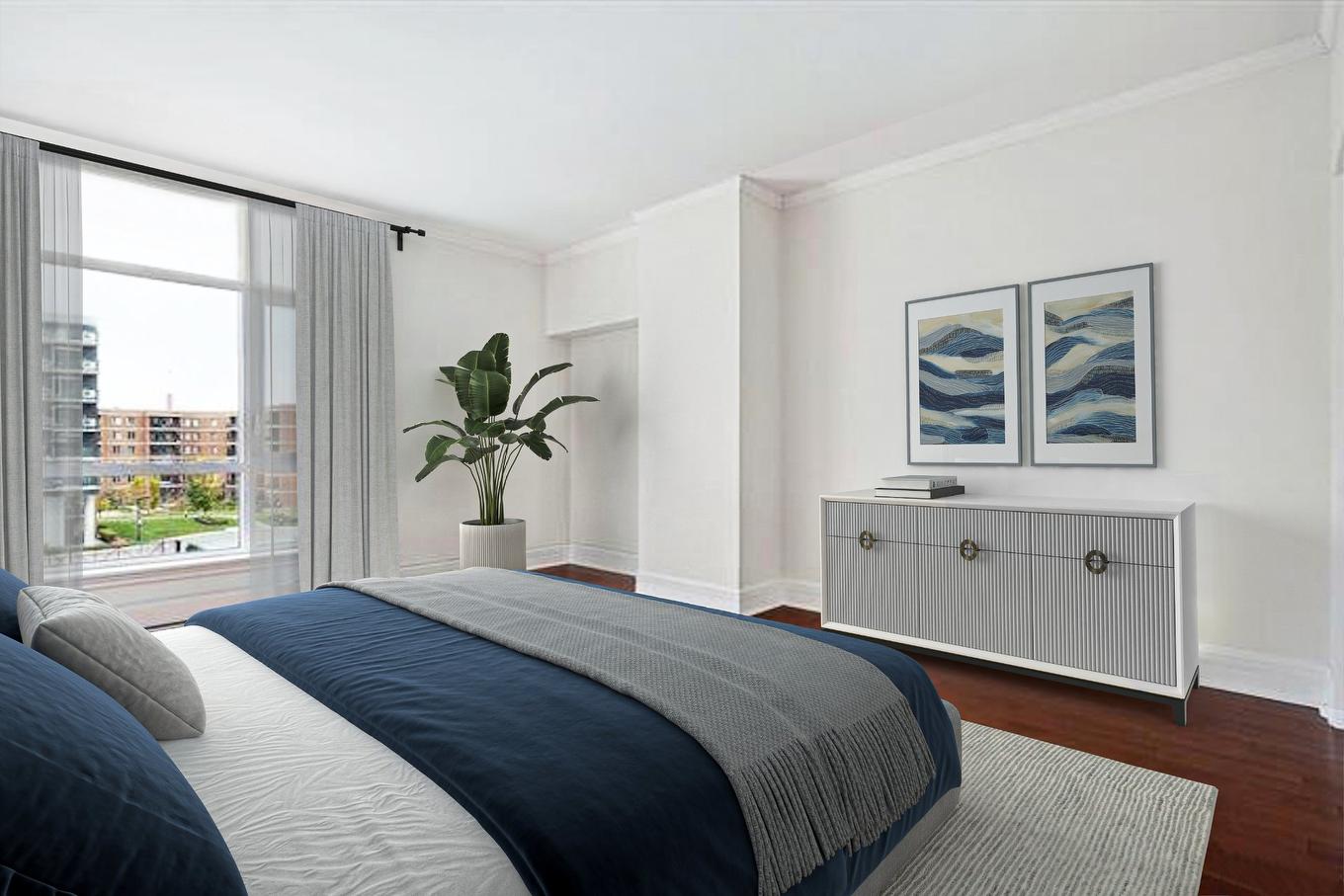 Chambre à coucher - 404-2865 Av. Du Cosmodôme, Laval (Chomedey), QC - Indoor Photo Showing Bedroom