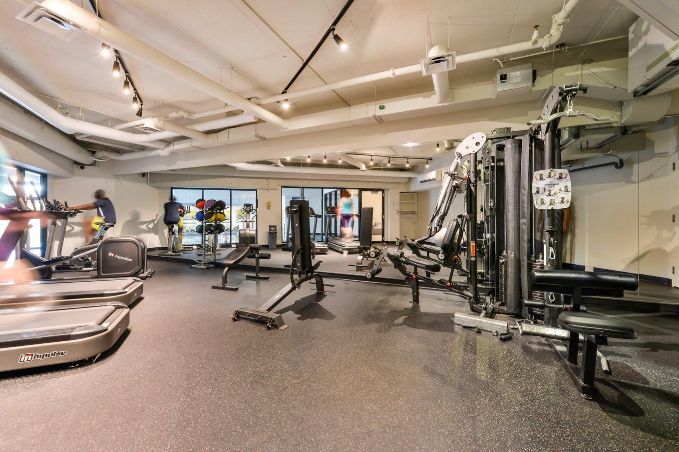 Salle d'exercice - 605-7501 Av. Mountain Sights, Montréal (Côte-Des-Neiges/Notre-Dame-De-Grâce), QC - Indoor Photo Showing Gym Room