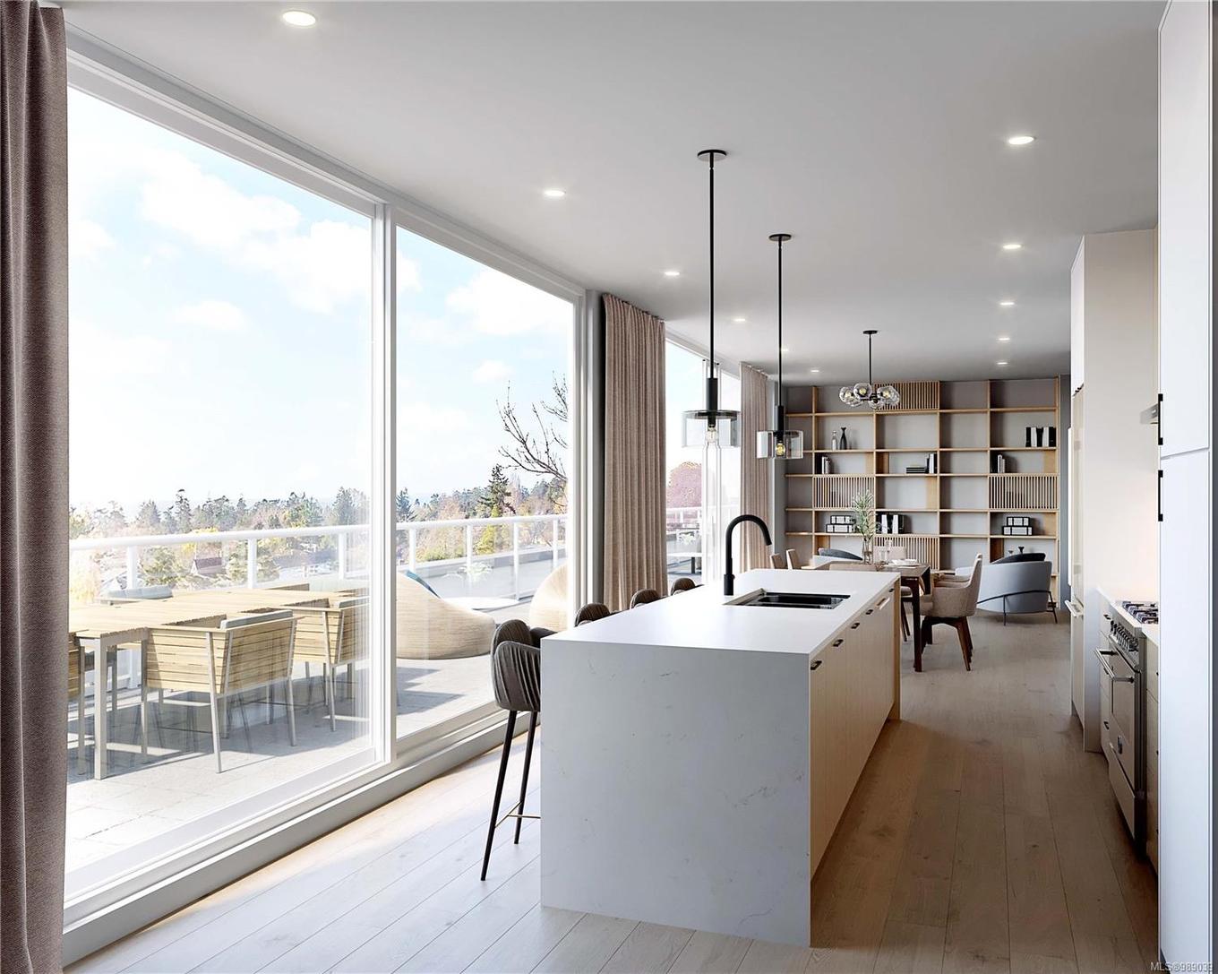 Aph3-1102 Esquimalt Rd, Esquimalt, BC - Indoor Photo Showing Kitchen With Upgraded Kitchen