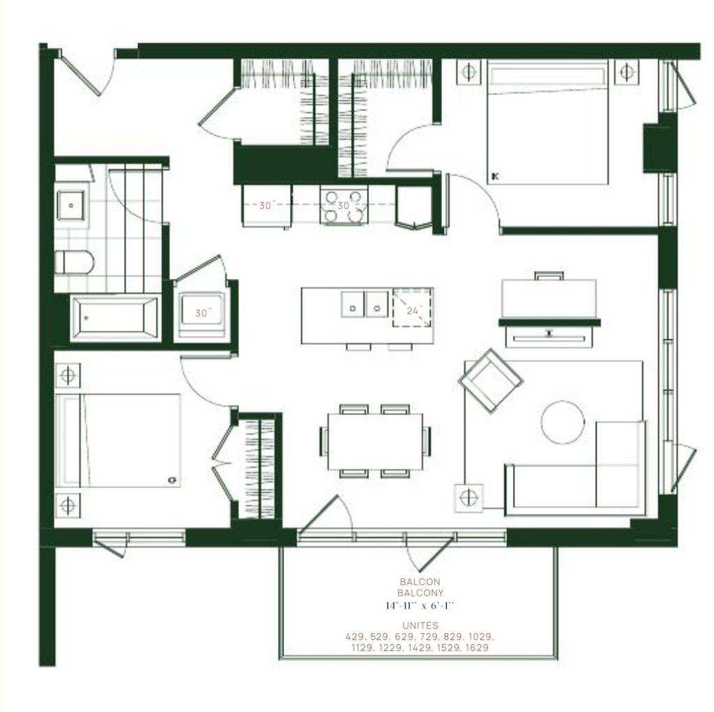 Drawing (sketch) - 429-505 Rue De L'Escale, Brossard, QC - Other