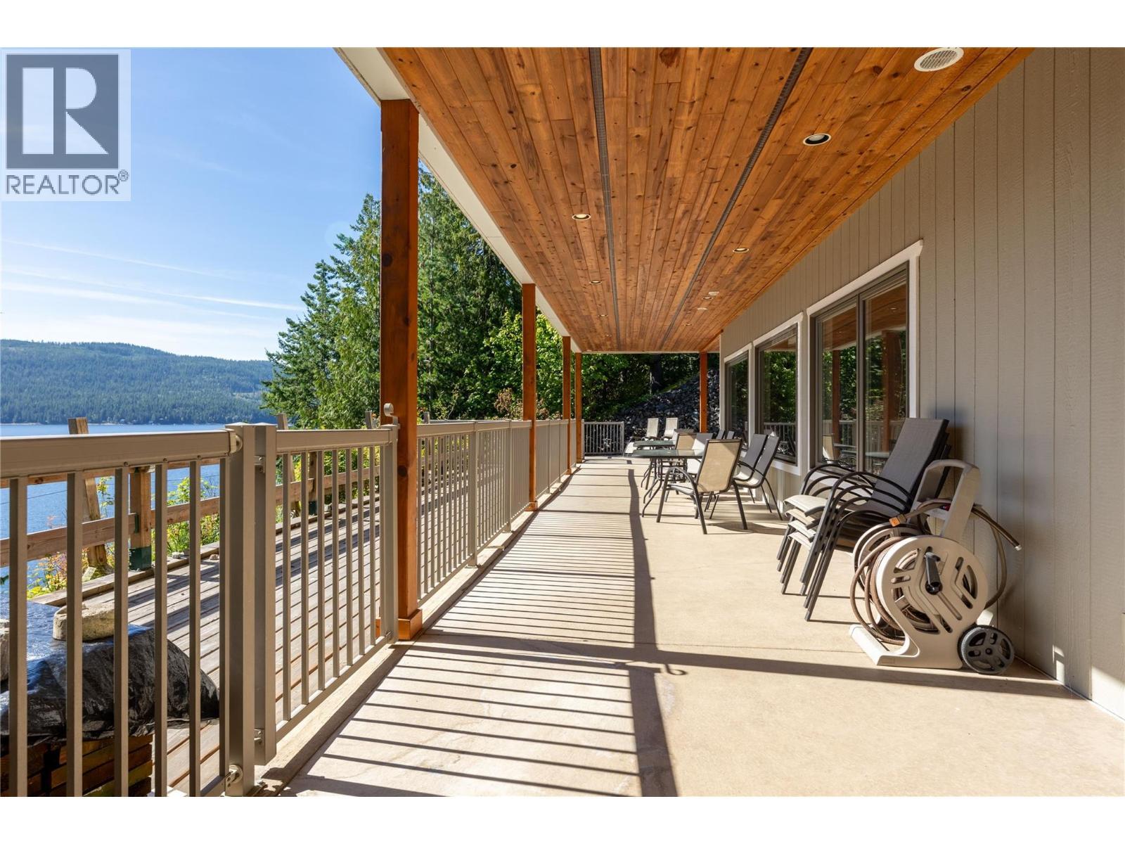 Suite level, covered deck - 8738 Squilax Anglemont Road, St. Ives, BC - Outdoor With Deck Patio Veranda With Exterior