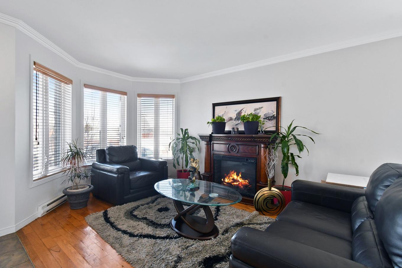 Salon - 1224 Rue Christophe-Colomb, Repentigny (Repentigny), QC - Indoor Photo Showing Living Room With Fireplace