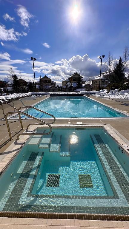 M4-D-1351 Gerry Sorensen Way, Kimberley, BC - Outdoor With In Ground Pool With View