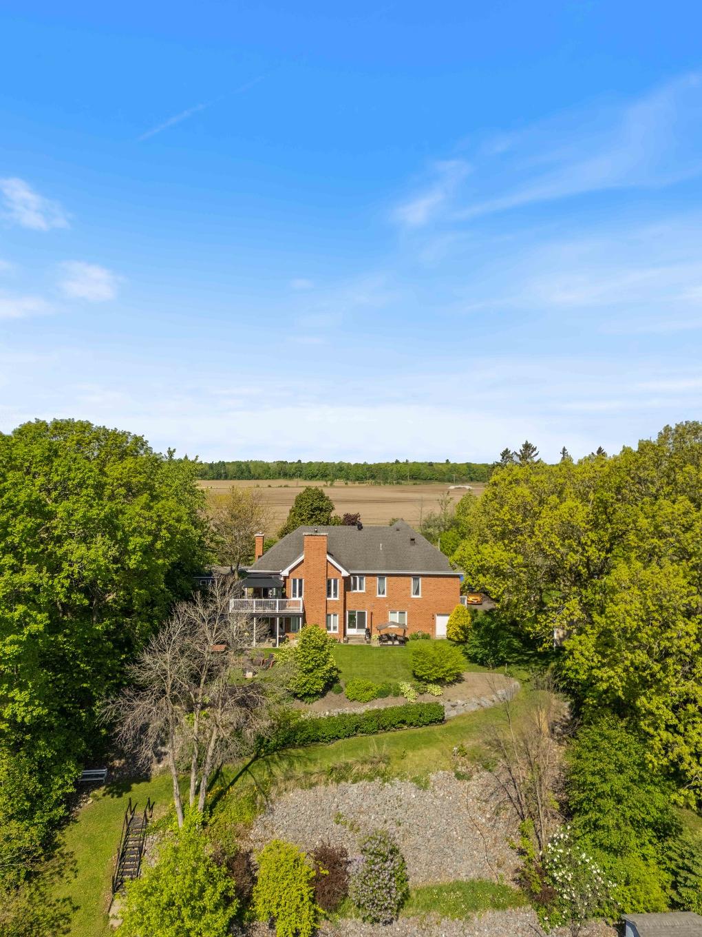 Aerial photo - 1435 Rue St-Jean-Baptiste, Saint-Roch-De-Richelieu, QC - Outdoor With View