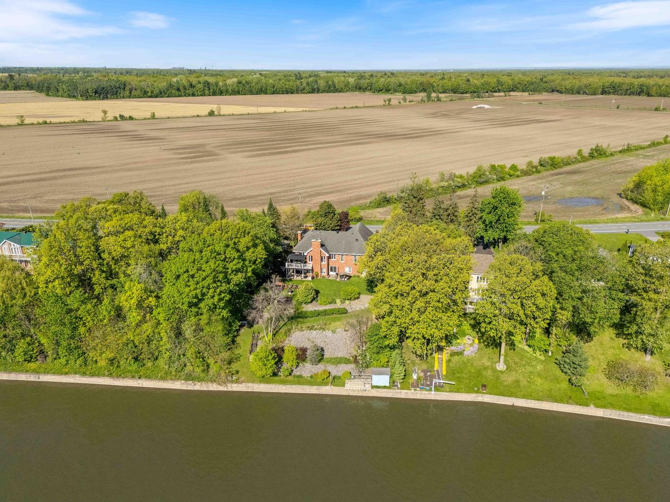 Aerial photo - 1435 Rue St-Jean-Baptiste, Saint-Roch-De-Richelieu, QC - Outdoor With View