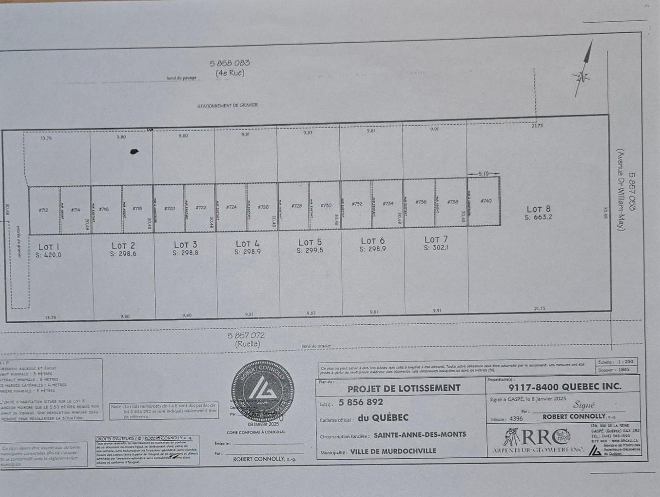 Plan (croquis) - 714 4E Rue, Murdochville, QC
