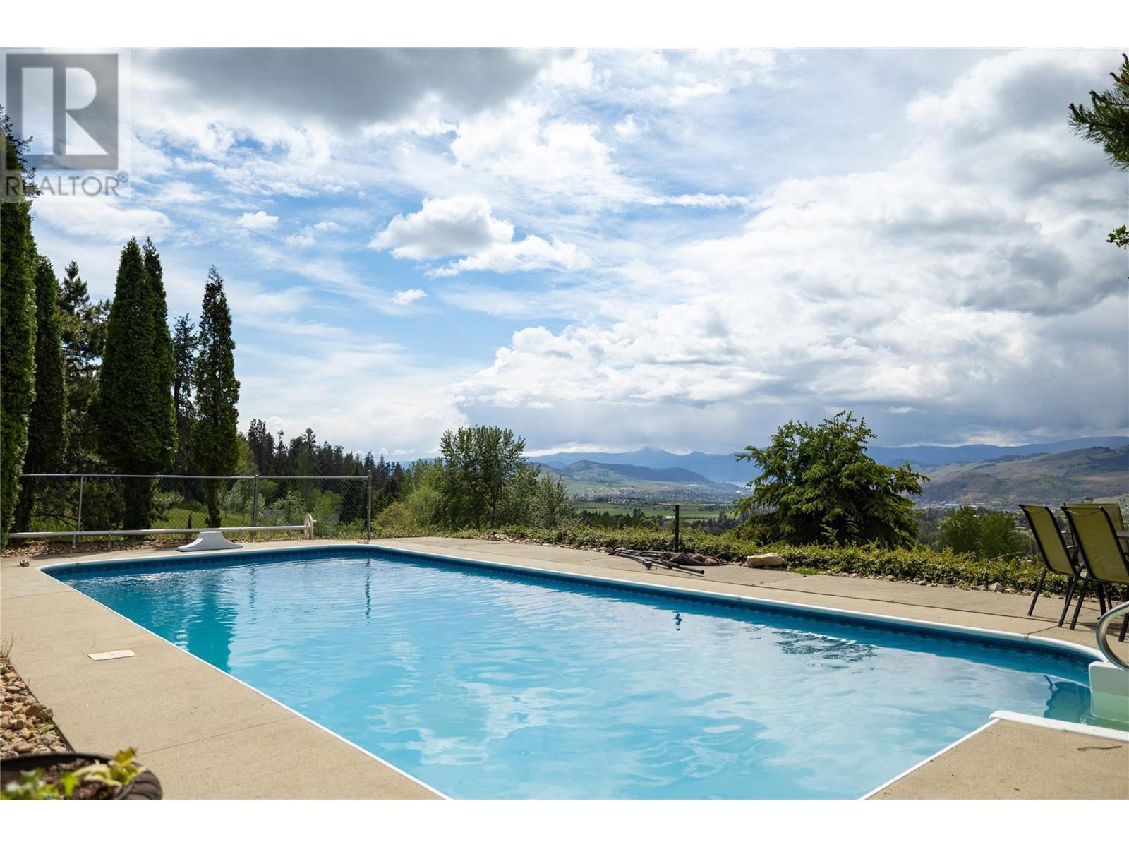 5620 Neil Road, Vernon, BC - Outdoor With In Ground Pool With View