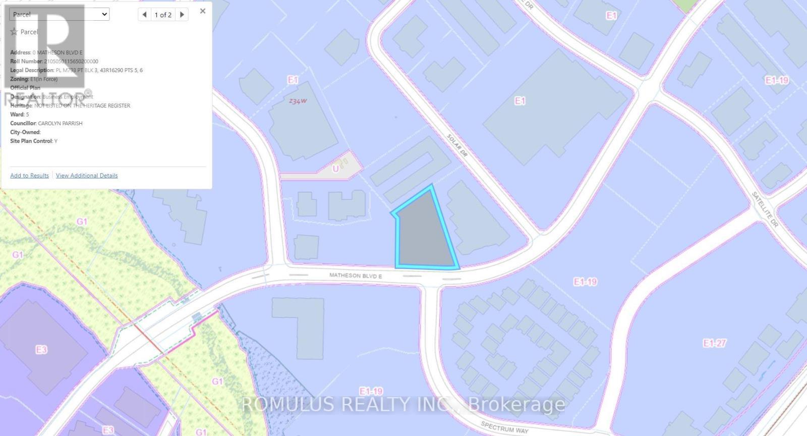 Pl Block E Matheson Boulevard E, Mississauga, ON