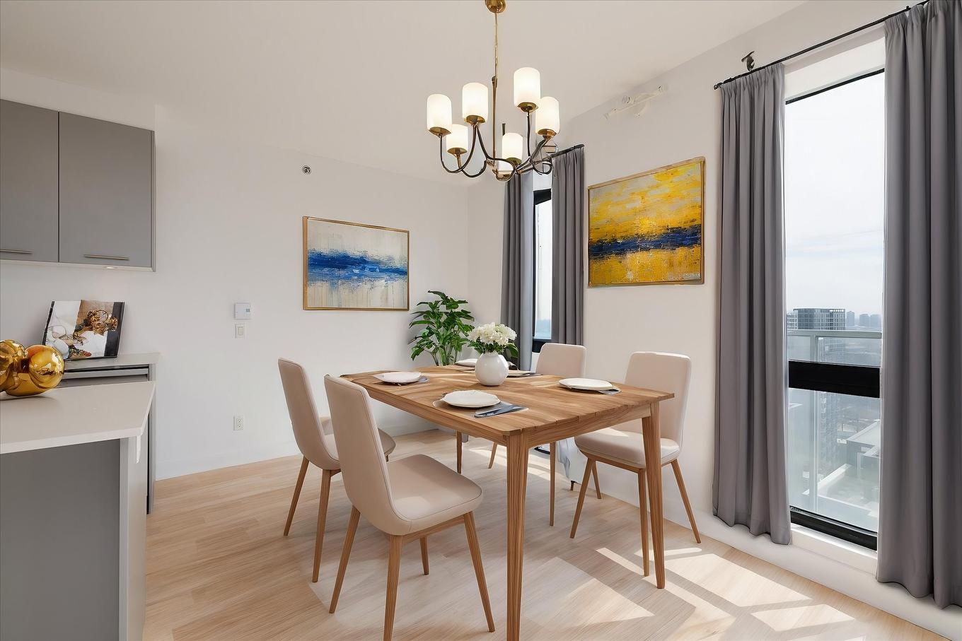 Dining room - 2045-1414 Rue Chomedey, Montréal (Ville-Marie), QC - Indoor Photo Showing Dining Room