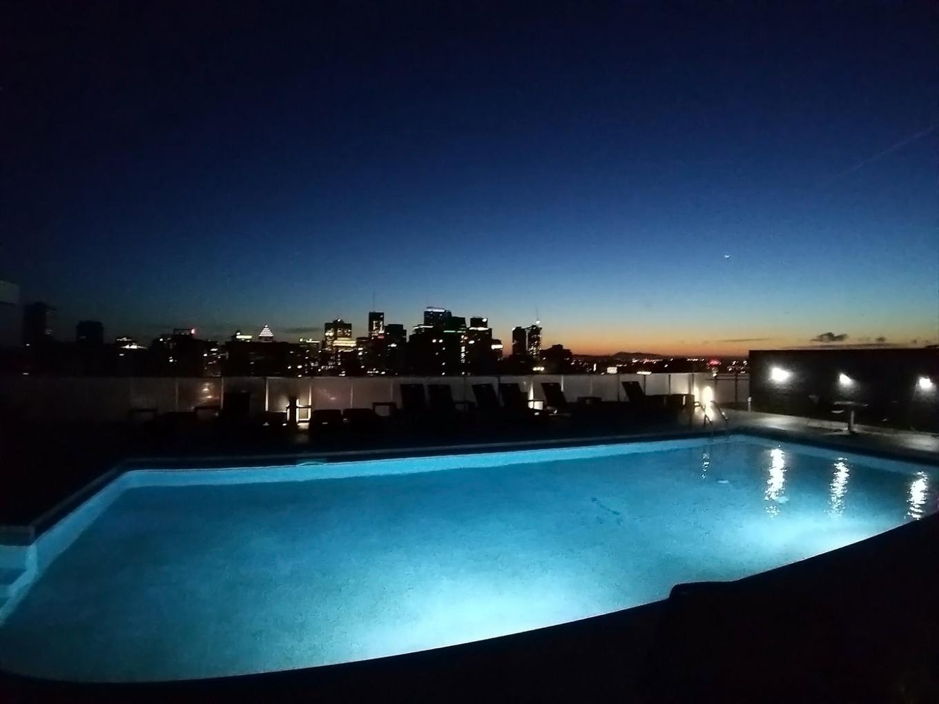 Pool - 2045-1414 Rue Chomedey, Montréal (Ville-Marie), QC - Outdoor With In Ground Pool With Backyard