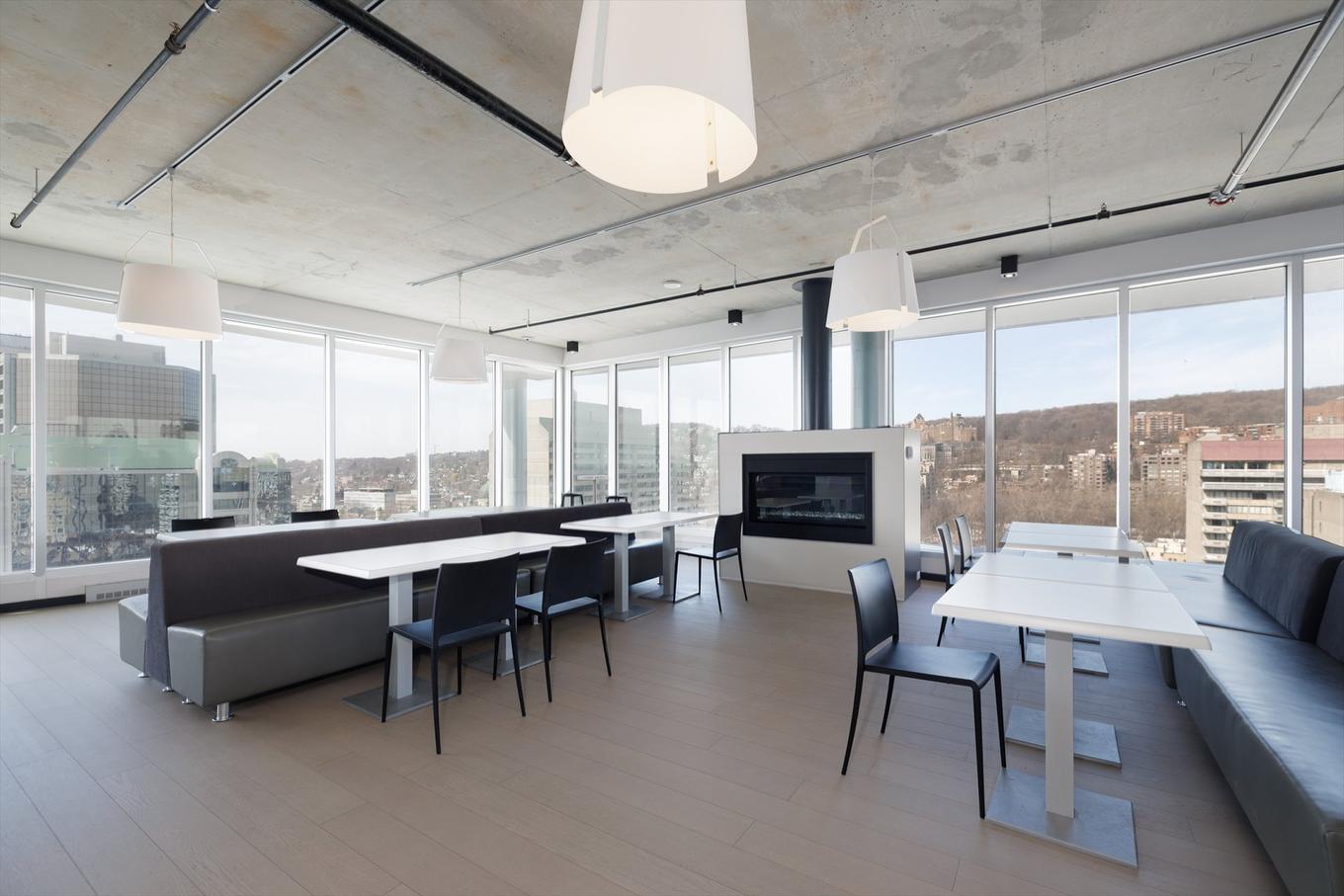 Common room - 2045-1414 Rue Chomedey, Montréal (Ville-Marie), QC - Indoor With Fireplace