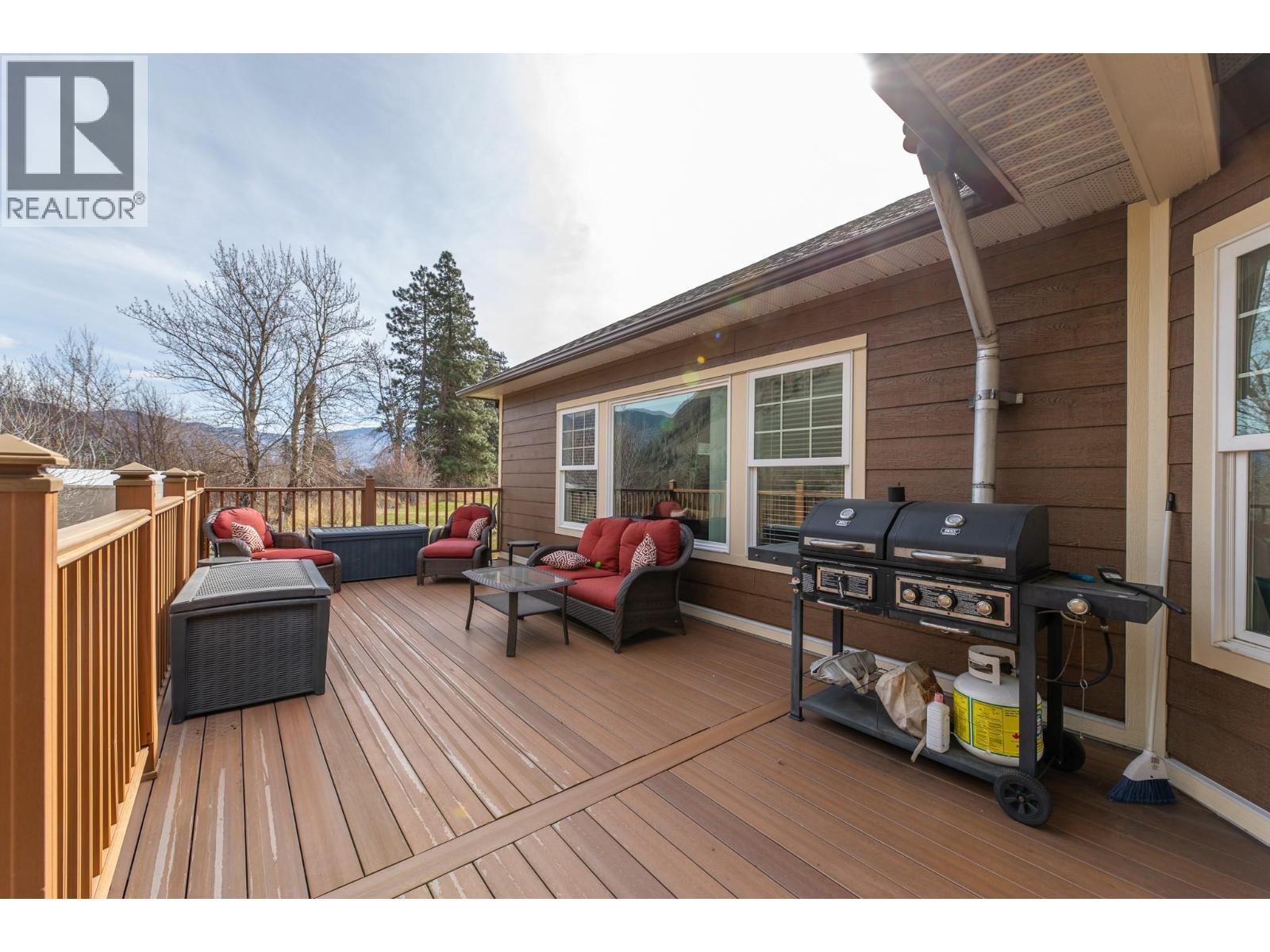 Main house back deck - 3210 / 3208 Cory Road, Keremeos, BC