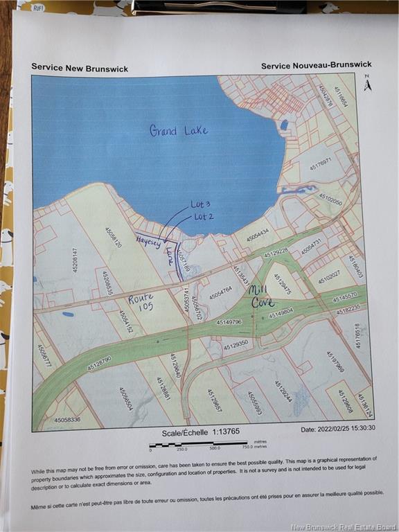 Lot 3 Hayesey Lane, Mill Cove, NB