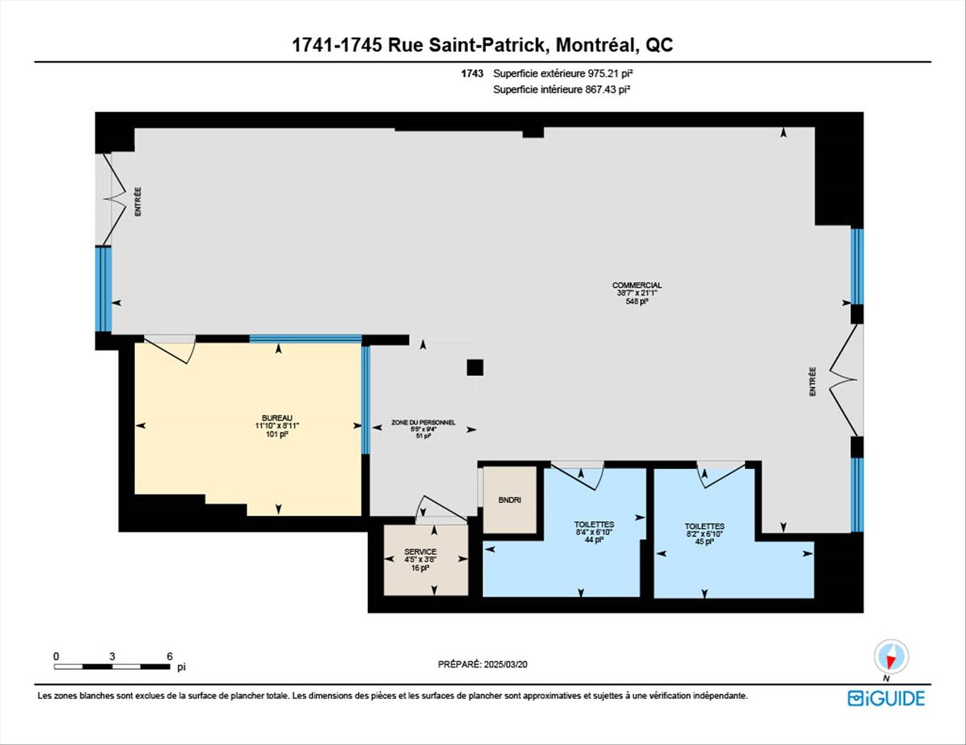 Plan (croquis) - 1743 - 1745 Rue St-Patrick, Montréal (Le Sud-Ouest), QC - Other