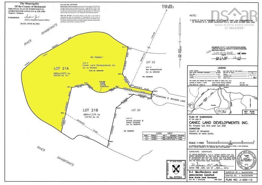 Lot 21A Jonathan R Bouman Ln, Evanston, NS