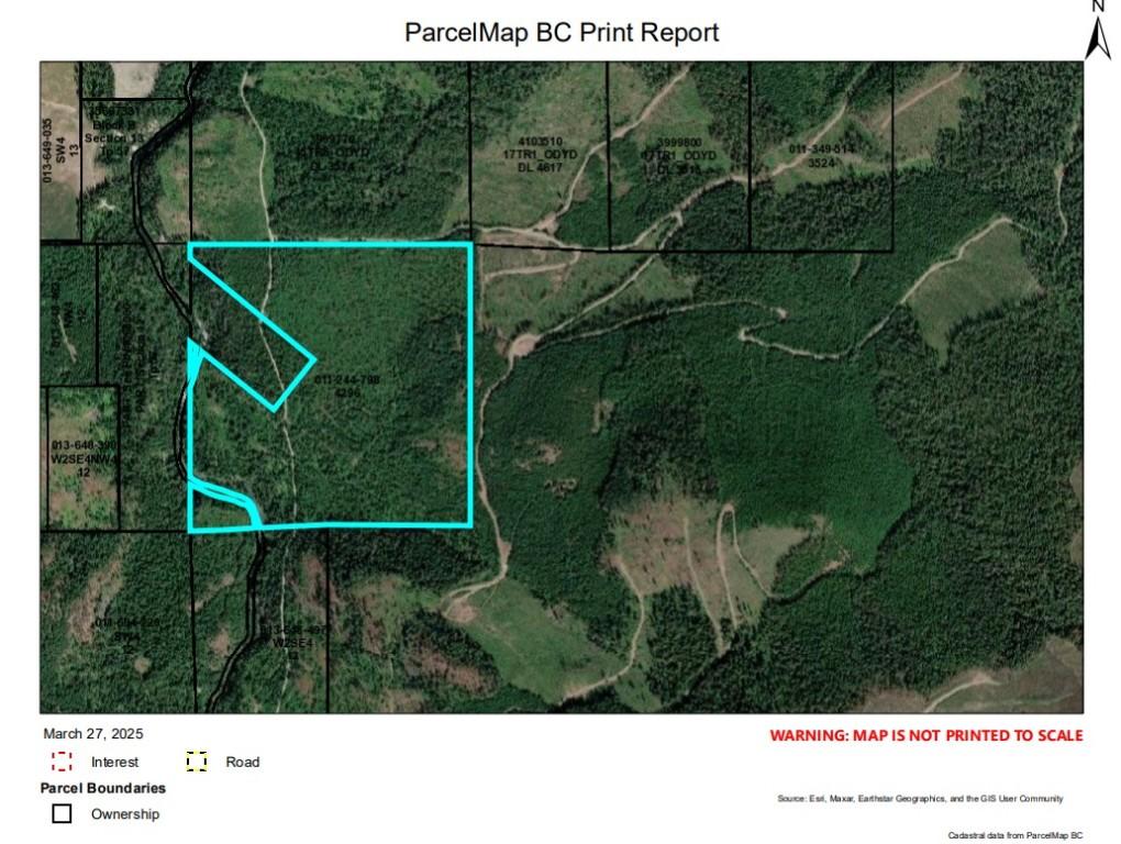 144 Acres South Fork Road, Cherryville, BC