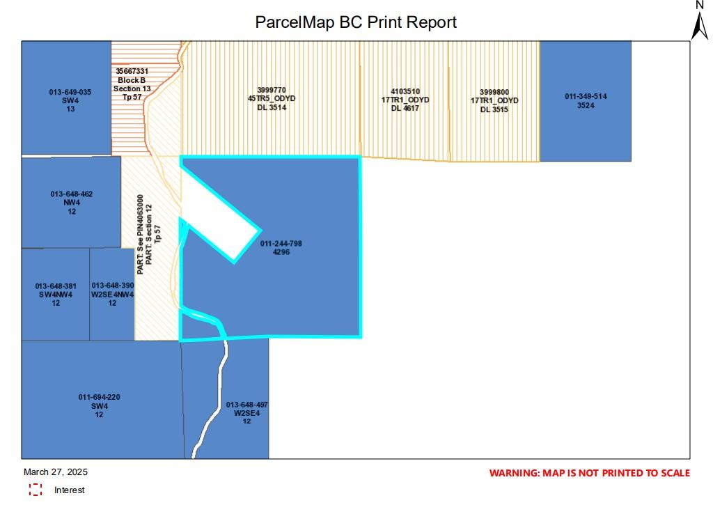 144 Acres South Fork Road, Cherryville, BC