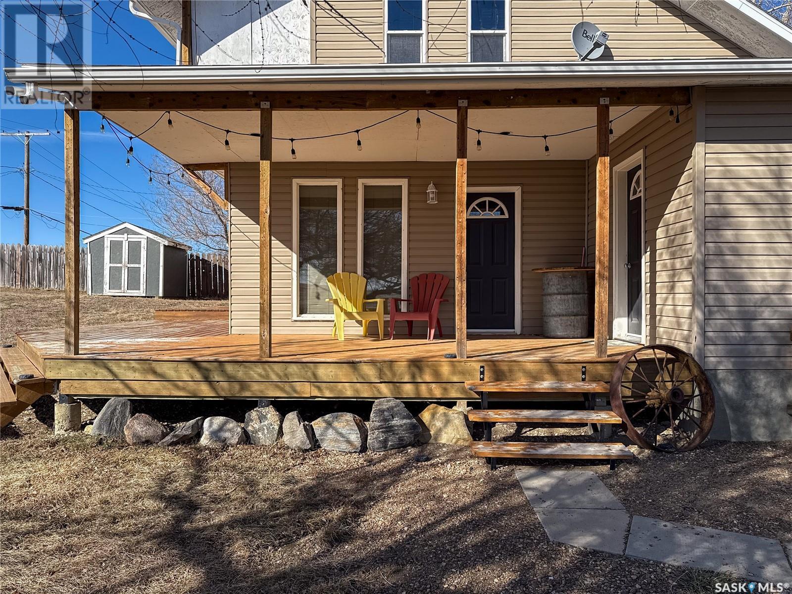 103 1St Street E, Frontier, SK - Outdoor With Deck Patio Veranda With Exterior