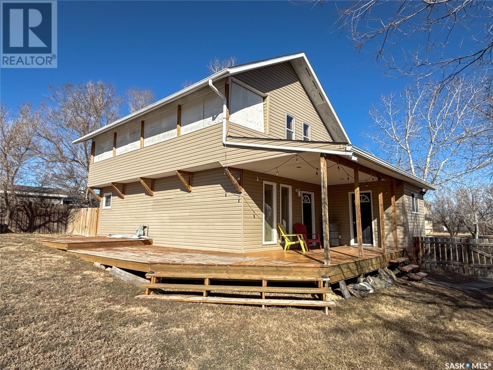 103 1St Street E, Frontier, SK - Outdoor With Deck Patio Veranda With Exterior