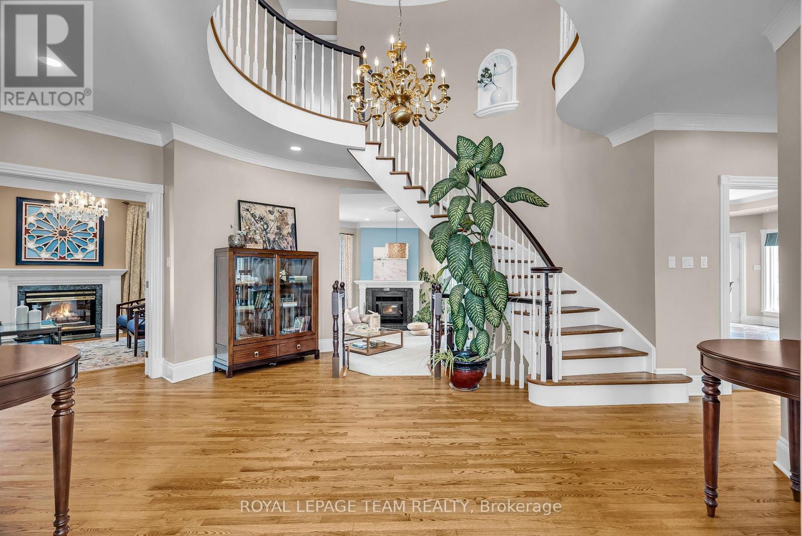 1345 Potter Drive, Ottawa, ON - Indoor Photo Showing Other Room With Fireplace