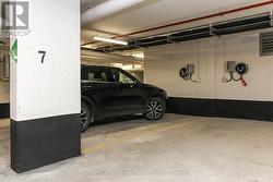Underground parking with EV charger -