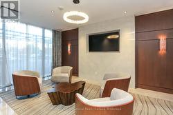 Seating area in foyer -