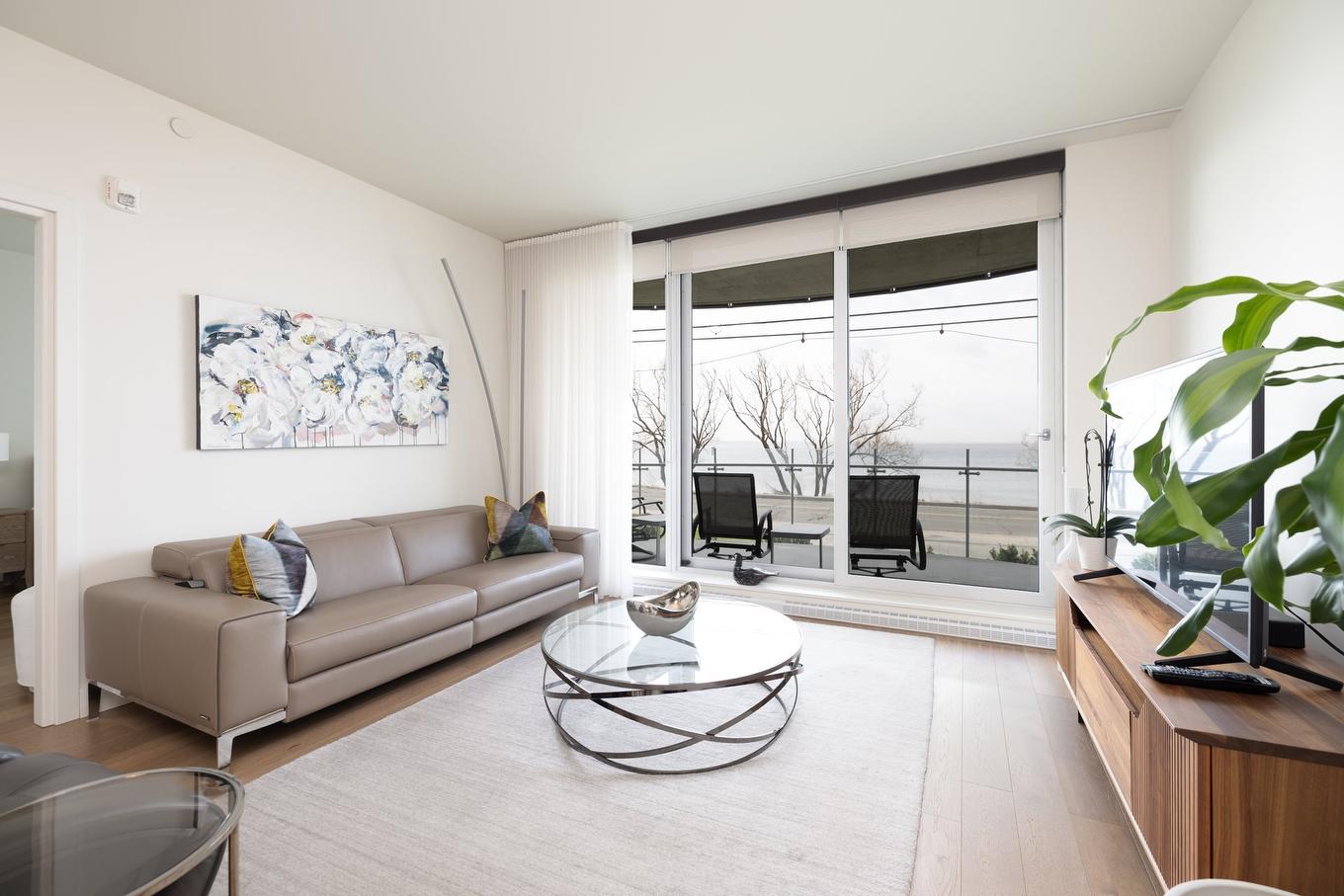 Salon - 106-36 Ch. Du Bord-Du-Lac-Lakeshore, Pointe-Claire, QC - Indoor Photo Showing Living Room